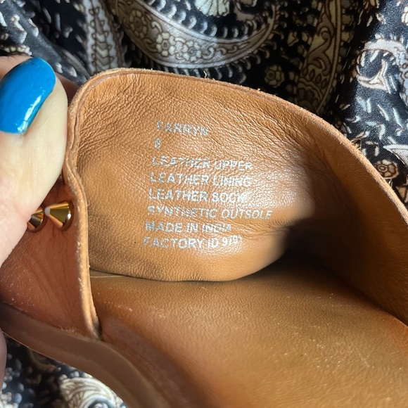 Steve Madden Brown Leather Studded Slide Sandals - Picture 6 of 6